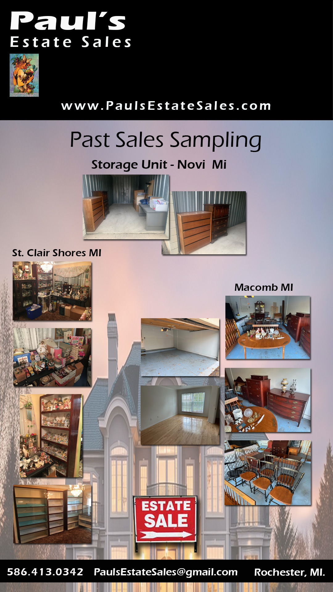 Paul's Estate Sales - Tel (586) 413-0342